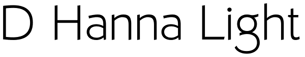 D Hanna Light Font