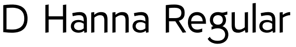 D Hanna Regular Font