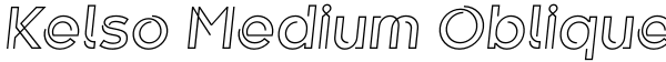 Kelso Medium Oblique Font