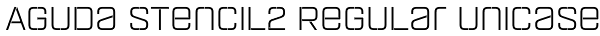 Aguda Stencil2 Regular Unicase Font