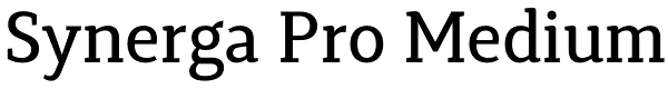 Synerga Pro Medium Font
