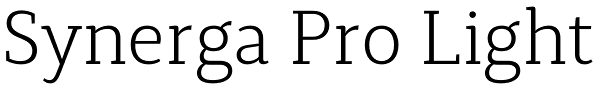 Synerga Pro Light Font
