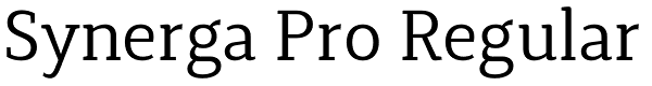Synerga Pro Regular Font