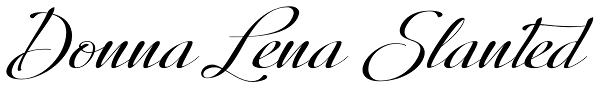 Donna Lena Slanted Font