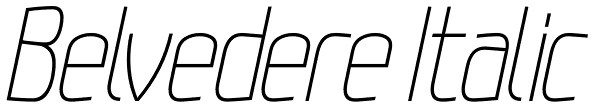 Belvedere Italic Font