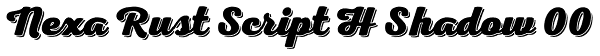 Nexa Rust Script H Shadow 00 Font