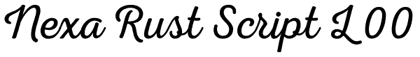 Nexa Rust Script L 00 Font