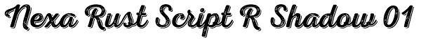 Nexa Rust Script R Shadow 01 Font