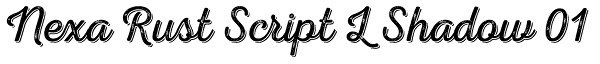 Nexa Rust Script L Shadow 01 Font