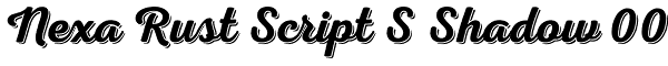 Nexa Rust Script S Shadow 00 Font