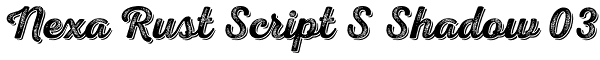 Nexa Rust Script S Shadow 03 Font