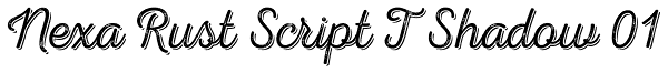 Nexa Rust Script T Shadow 01 Font