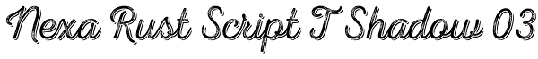 Nexa Rust Script T Shadow 03 Font