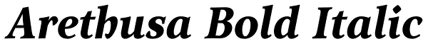 Arethusa Bold Italic Font
