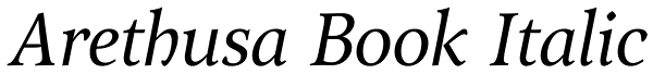 Arethusa Book Italic Font
