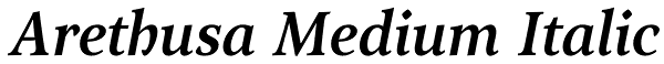 Arethusa Medium Italic Font