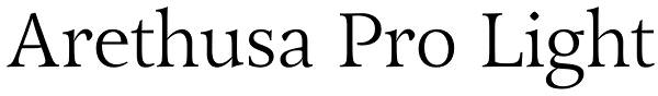 Arethusa Pro Light Font