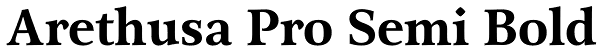 Arethusa Pro Semi Bold Font