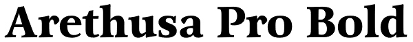 Arethusa Pro Bold Font