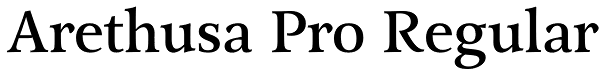 Arethusa Pro Regular Font