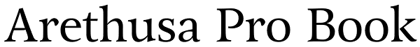 Arethusa Pro Book Font