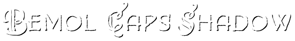 Bemol Caps Shadow Font