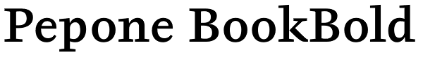 Pepone BookBold Font