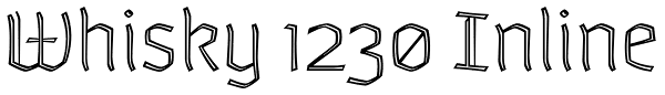 Whisky 1230 Inline Font