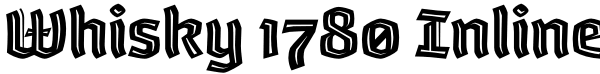 Whisky 1780 Inline Font