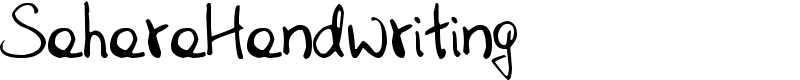 SaharaHandwriting Font