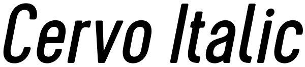 Cervo Italic Font