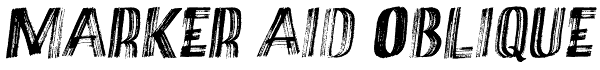 Marker Aid Oblique Font