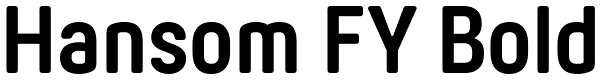 Hansom FY Bold Font