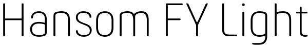 Hansom FY Light Font