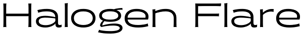 Halogen Flare Font