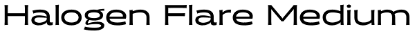 Halogen Flare Medium Font