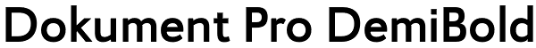 Dokument Pro DemiBold Font