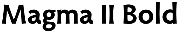 Magma II Bold Font