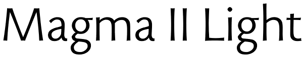 Magma II Light Font