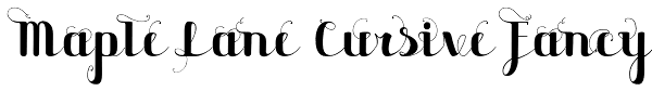 Maple Lane Cursive Fancy Font