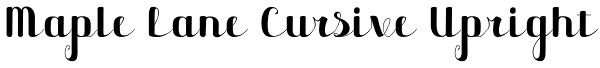 Maple Lane Cursive Upright Font