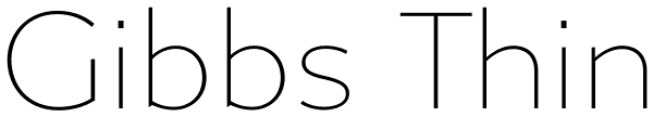 Gibbs Thin Font