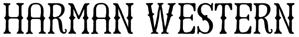 Harman Western Font