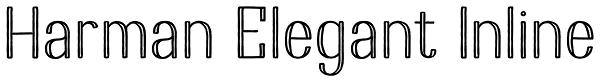 Harman Elegant Inline Font