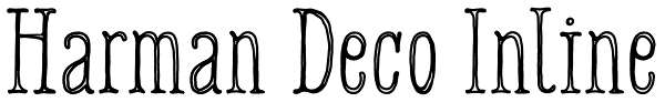 Harman Deco Inline Font