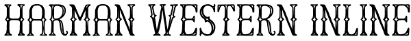 Harman Western Inline Font