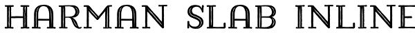 Harman Slab Inline Font