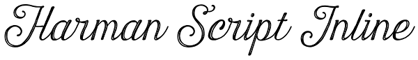 Harman Script Inline Font