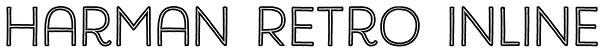 Harman Retro Inline Font