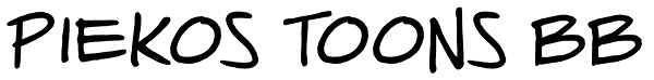 Piekos Toons BB Font